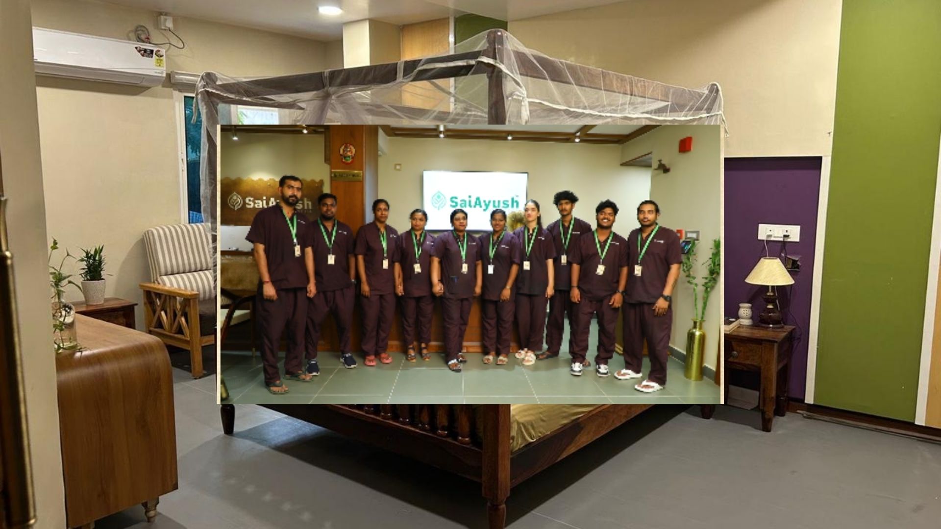 Accompanying Attendant Accommodation - Sai Ayush Ayurveda Hospital KPHB